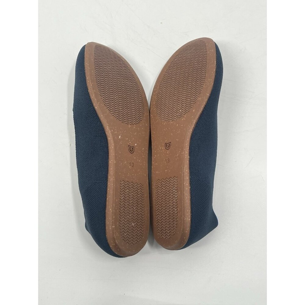 Rothys Navy Blue Flats Sz Womens 13 No Insoles Sustainable Comfort - Picture 5 of 6